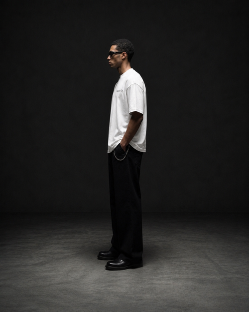 Shadow Tee — lifestyle editorial, Nawab & Co. Drop 001