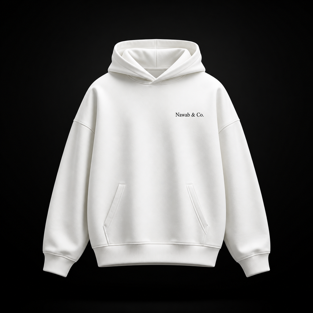 Monolith Heavyweight Hoodie — Obsidian Black, Nawab & Co.