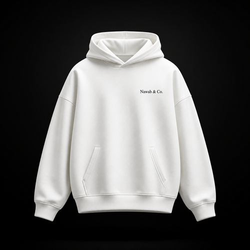 Monolith Heavyweight Hoodie — Obsidian Black, Nawab & Co.