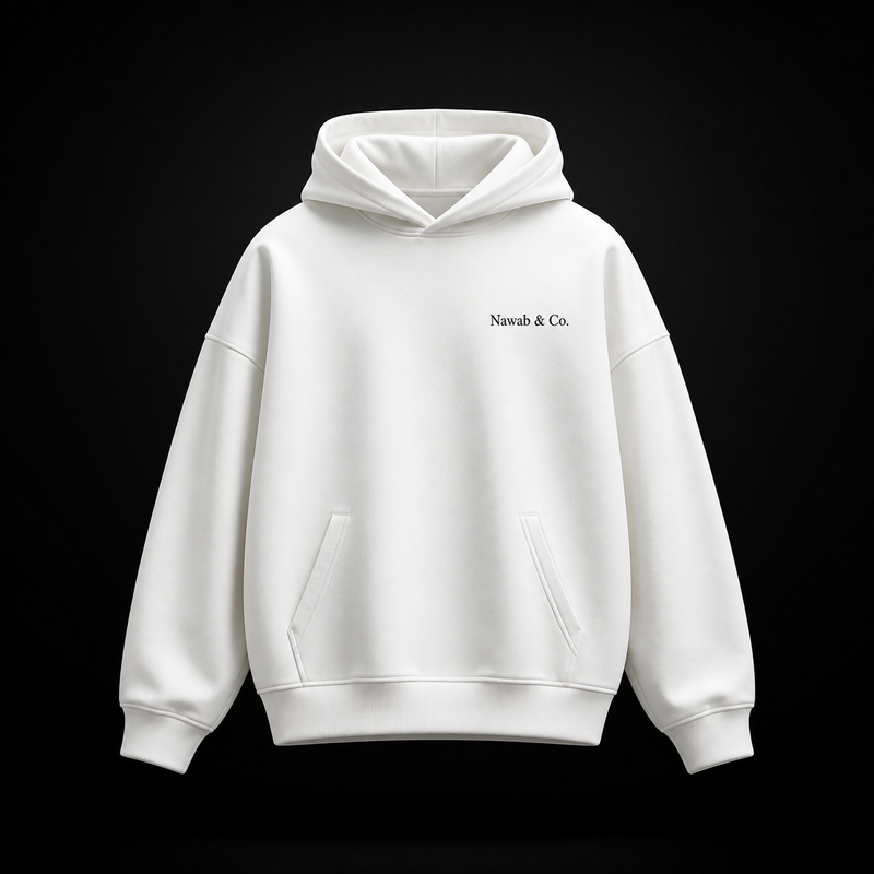 Monolith Heavyweight Hoodie — Obsidian Black, Nawab & Co.
