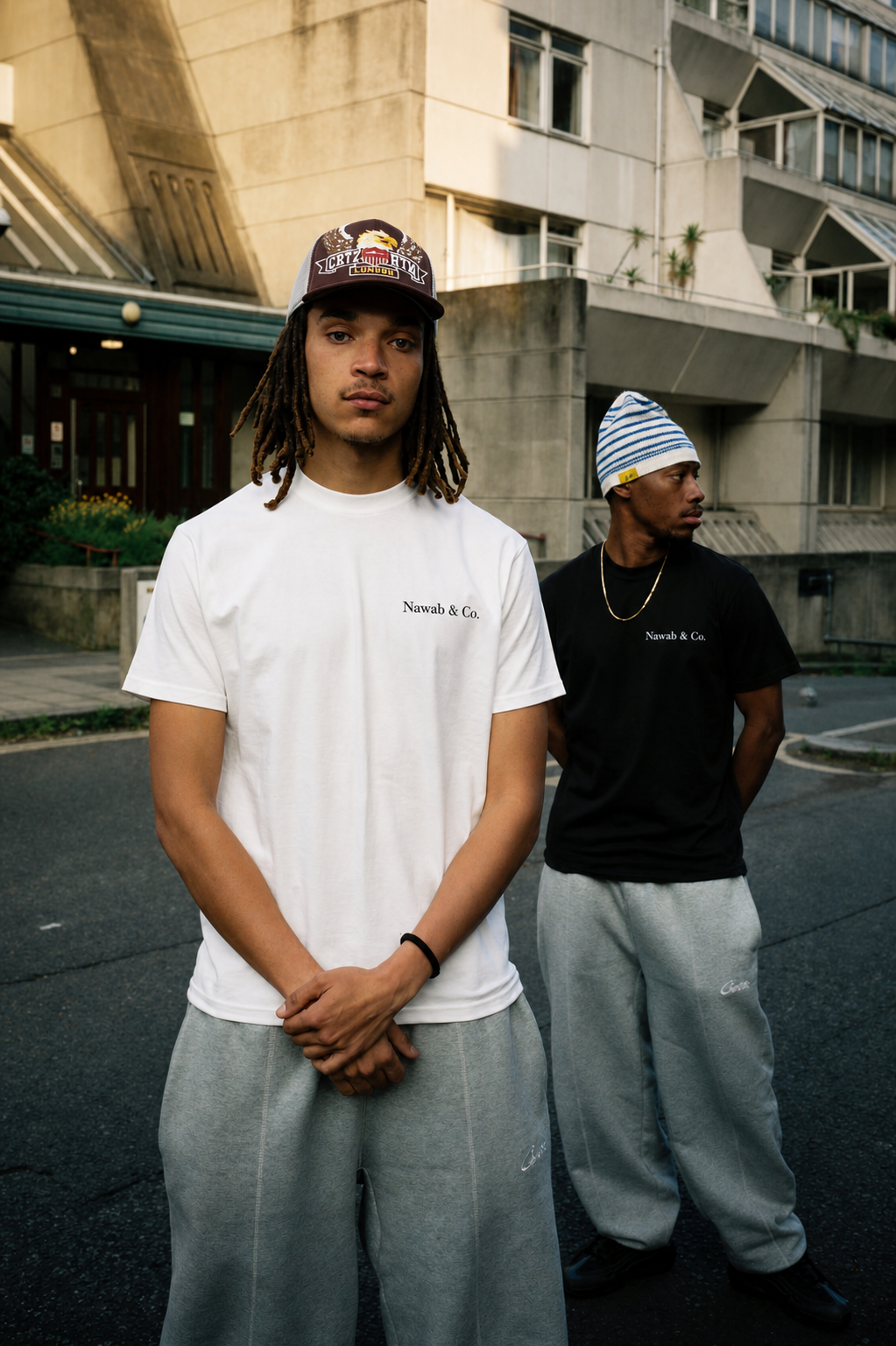 Shadow Tee — side view, Nawab & Co.