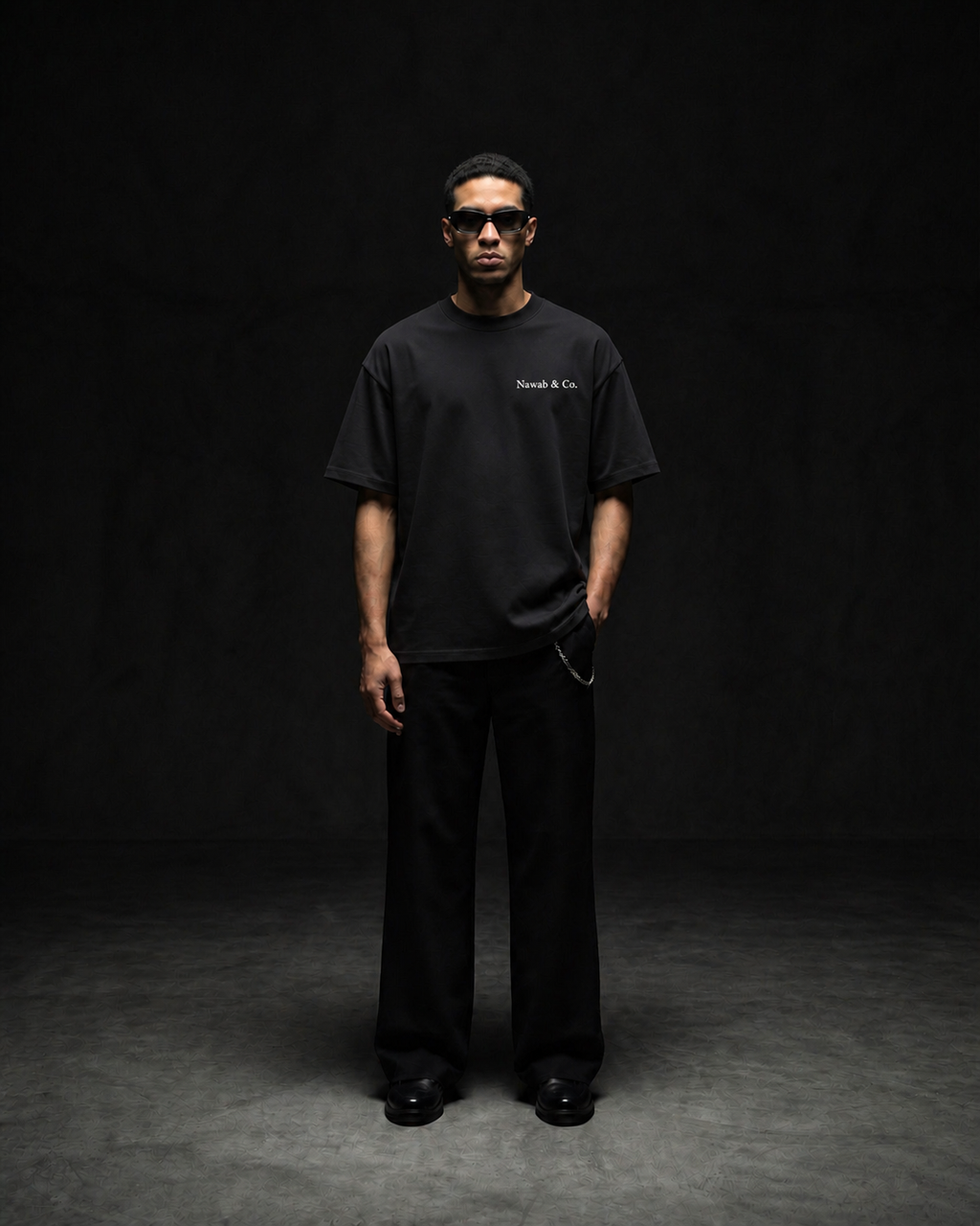 Shadow Tee — Drop 001 editorial, Nawab & Co.