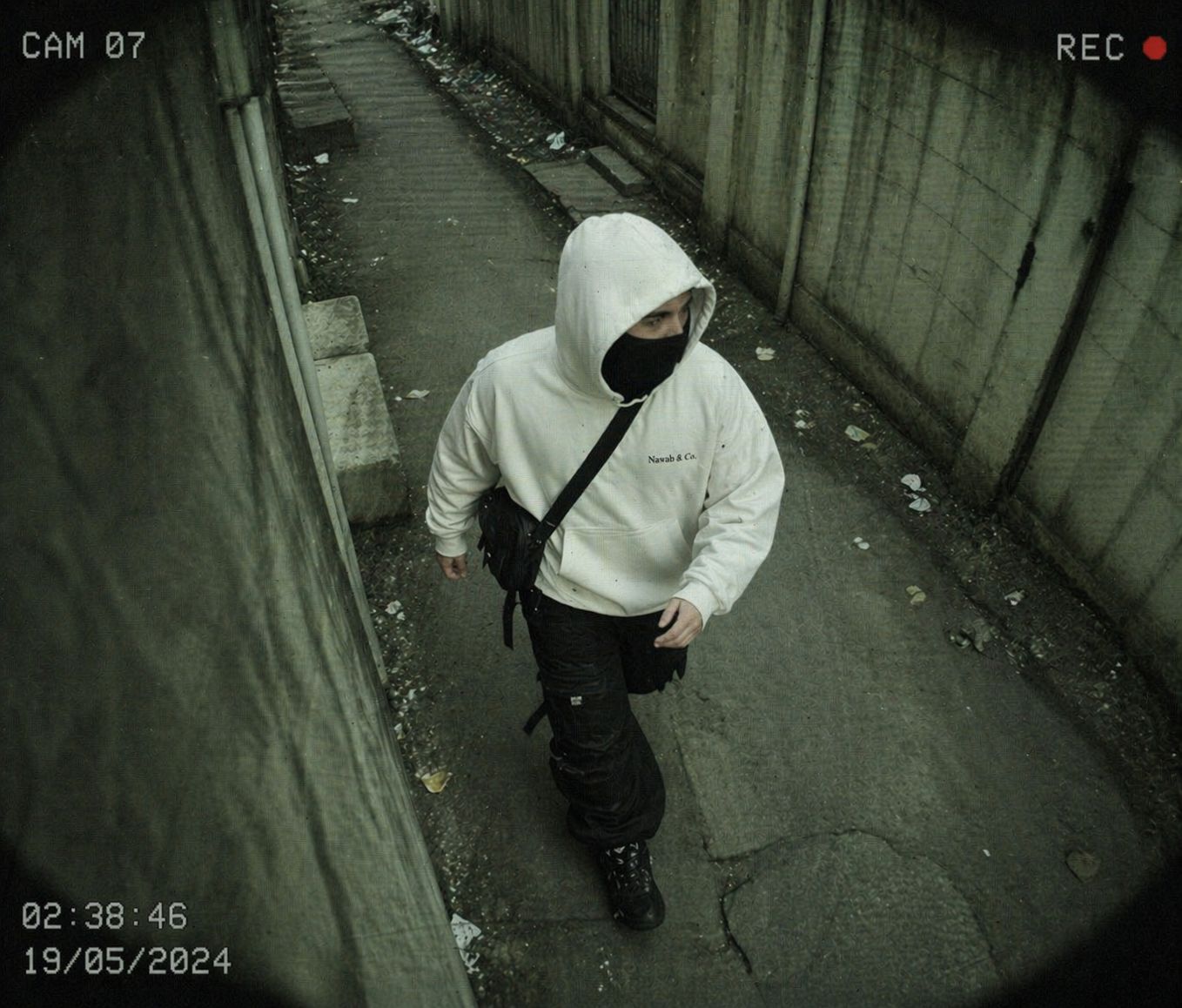 Monolith Hoodie — lifestyle editorial, Nawab & Co. Drop 001